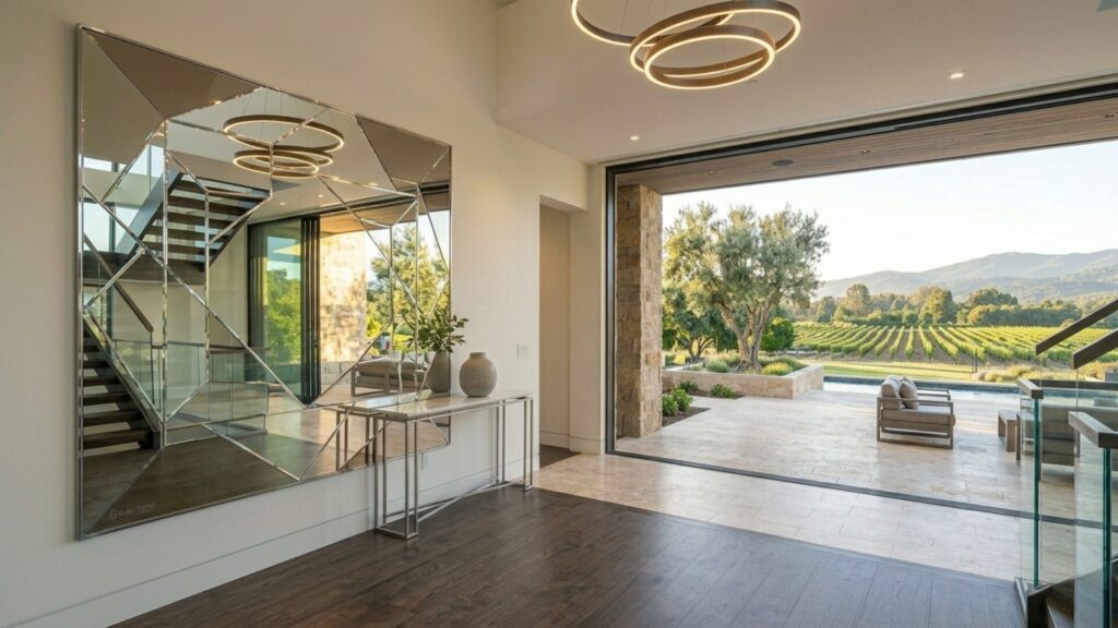 Luxury glass balustrade installation with premium finish and bright natural light