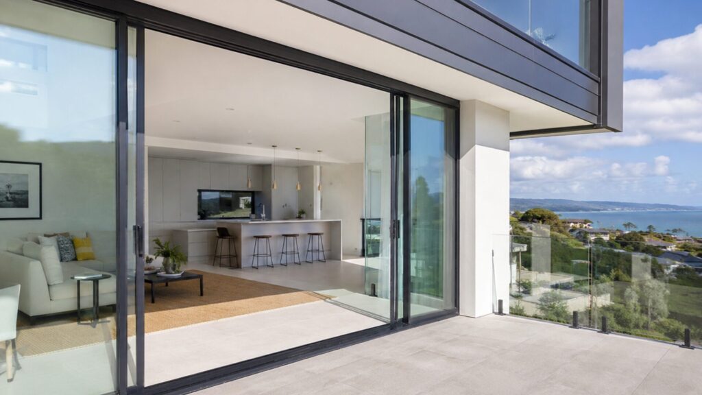 Completed premium glass installation in a modern property with clean architectural lines